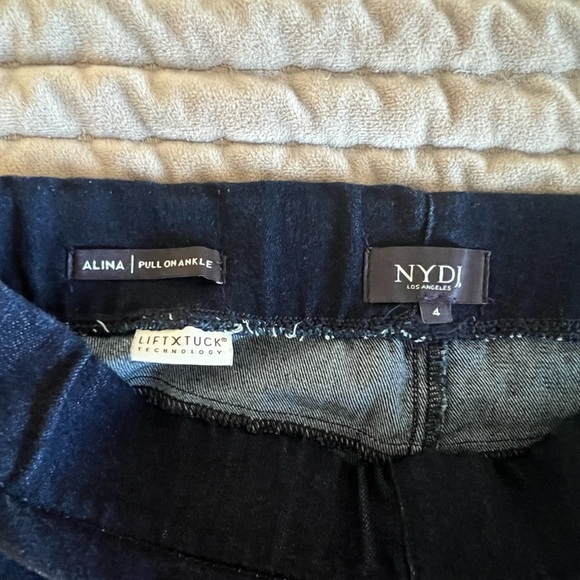 NYDJ Alina Pull On Women's Ankle & Jeans - Dark Blue Size 4 - Picture 5 of 8